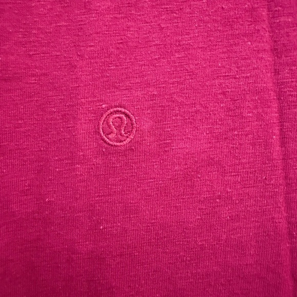 🆕 Lululemon Classic Fit Cotton Blend T Shirt Dress - Magenta Purple - Picture 3 of 5